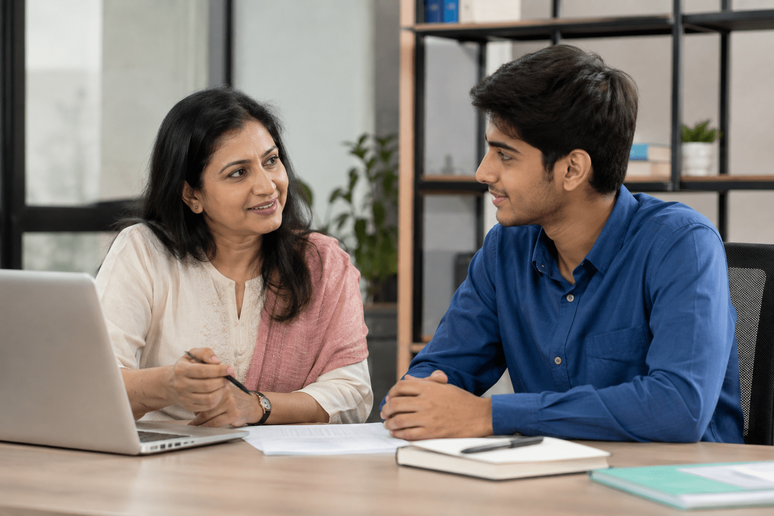Career counselling and educational guidance session