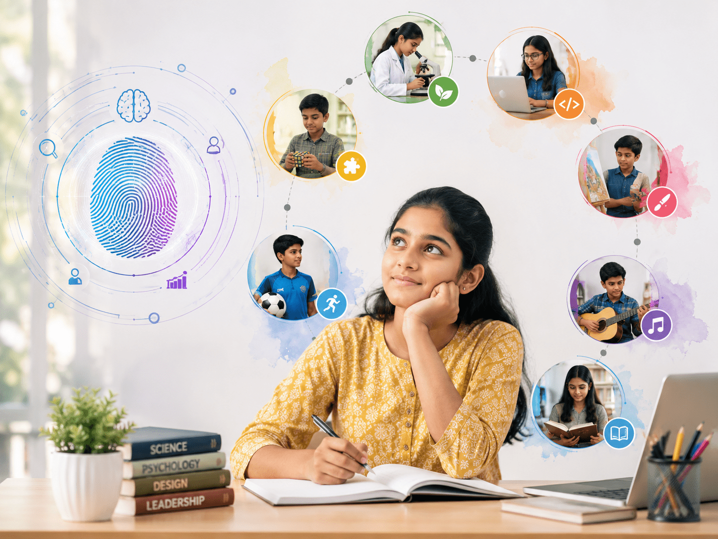 Understand potential concept showing learning, goals, ideas and direction